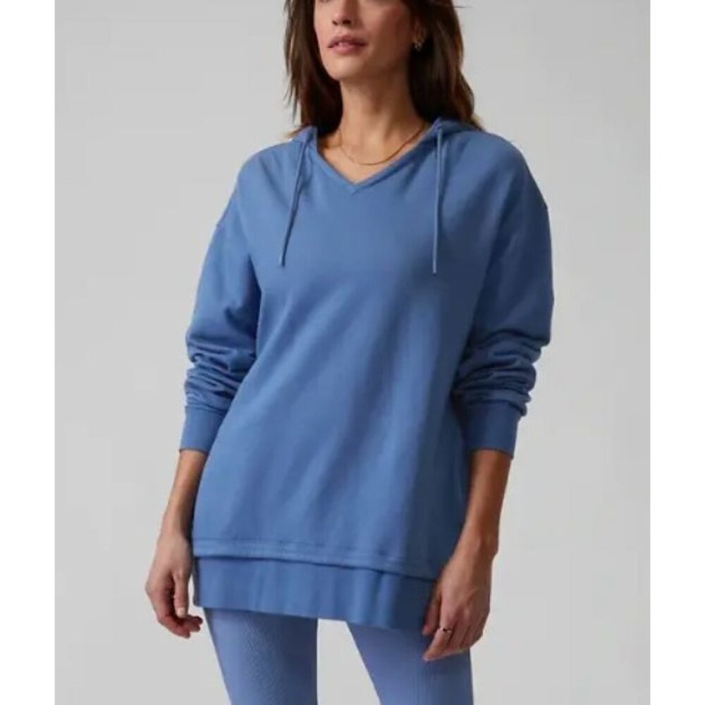 ATHLETA sundown alliance hoodie sweatshirt in cottage blue size XS - Picture 1 of 7